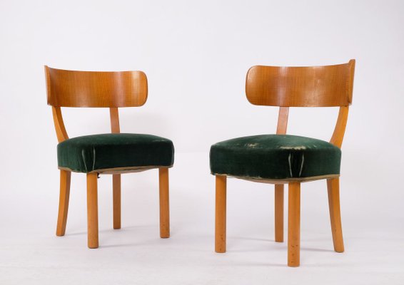 Birka Vintage Side Chairs By Axel Einar Hjorth For Nordiska Kompaniet Set Of 2 For Sale At Pamono
