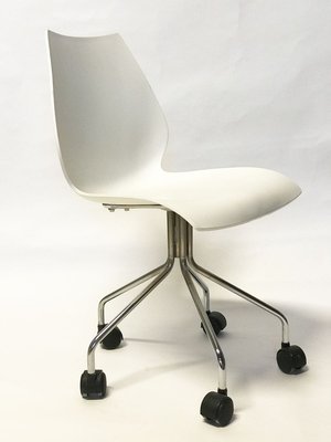 Rollen bei Vintage Vico Büro Drehstuhl auf Maui Pamono von kaufen Kartell für Magistretti