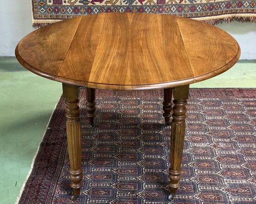 Antique Louis Philippe Walnut Dining Table For Sale At Pamono
