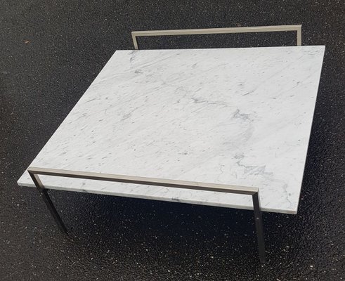 Marble Coffee Table On Rectangular Metal Base 1960s For Sale At Pamono