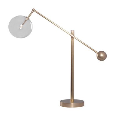 Brass Table Lamp By Schwung For At, Contemporary Brass Desk Lamps