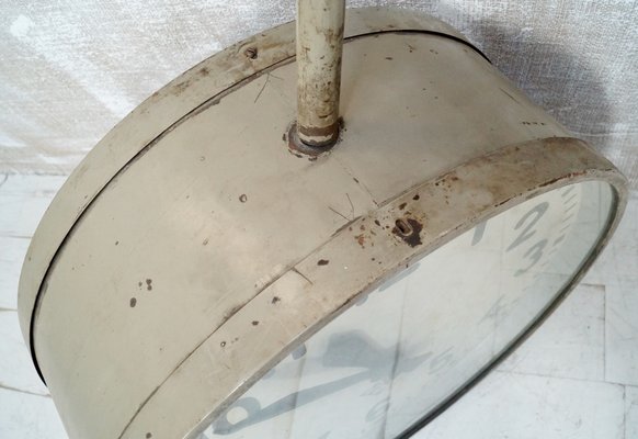 Vintage Double Sided Station Clock From Pragotron 1953 For Sale At Pamono Vintage Double Sided Station Clock From Pragotron 1953 For Sale At Pamono