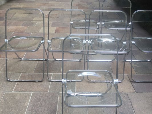 sedie pieghevoli plastica trasparente