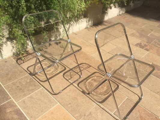 sedie pieghevoli plastica trasparente