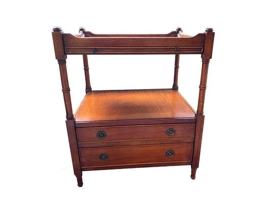 Antique Side Table With 2 Drawers In Solid Wood For At Pamono - Solid Oak Side Table With Drawers Antique Side Table With 2 Drawers In Solid Wood For At Pamono - Solid Oak Side Table With Drawers
