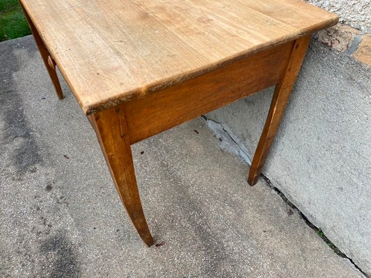 Solid Wood Desk Or Table With 2 Drawers 1920s For Sale At Pamono
