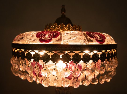 Antique sales baccarat lamp
