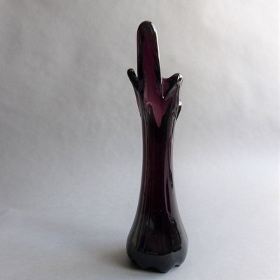 Vintage Purple Murano Glass Vase from Made Murano Glass, 1950s for