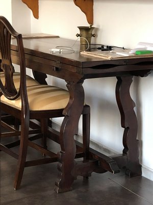 Antique walnut dining online table and chairs