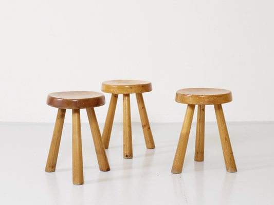 スツール Charlotte Perriand vintage stool Vintage Stool by Charlotte Perriand and Christian Durupt