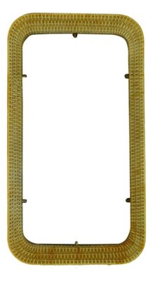Rattan Reed Brass Mirror Frame 1960s For Sale At Pamono