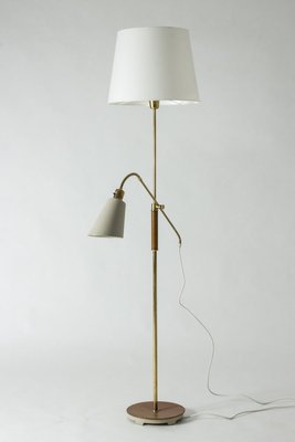 Wood Floor Lamp By Bertil Brisborg, Geneva Triple Glass Globe Table Lamp Brass