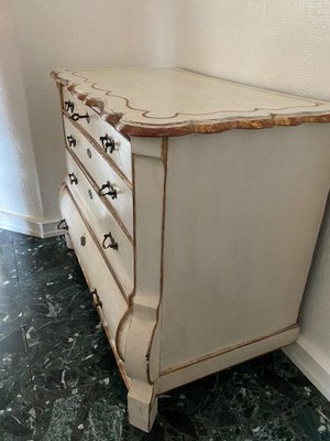 antique white changing table