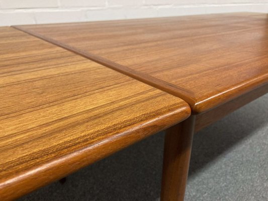 Mid Century Extendable Teak Dining Table From Sos Mobelfabrik For Sale At Pamono