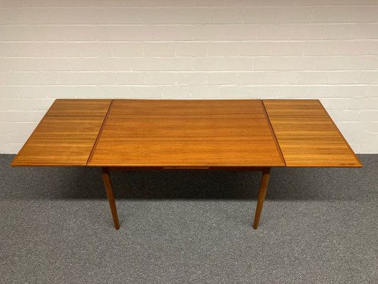 Mid Century Extendable Teak Dining Table From Sos Mobelfabrik For Sale At Pamono