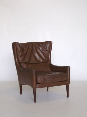 Mid Century Scandinavian Leather, Mid Century Leather Chair