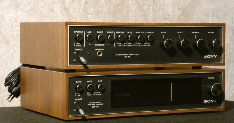 Vintage Woodcase TA 70 Amplifier \u0026 ST 