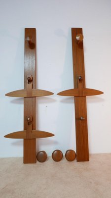Teak shop coat stand