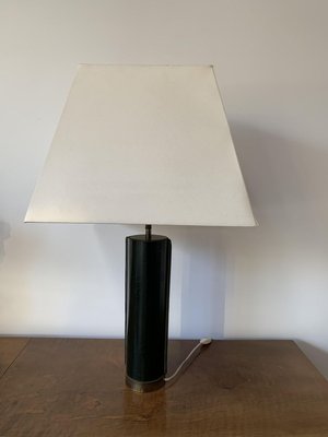 Jacques Adnet Style Table Lamp 1950s For At Pamono Jacques Adnet Style Table Lamp 1950s, Leather Wrapped Floor Lamp