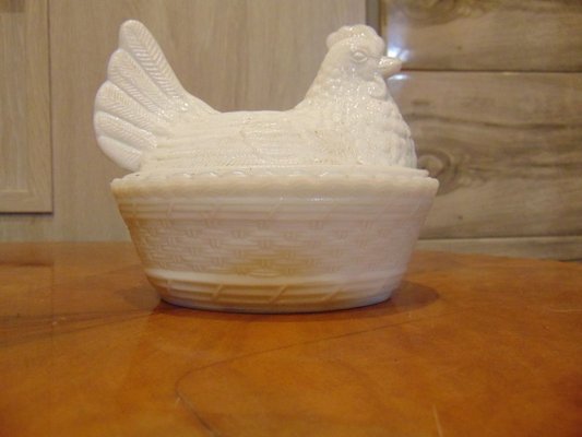 Glass Butter Dish from Z bkowice Steelworks 1970s