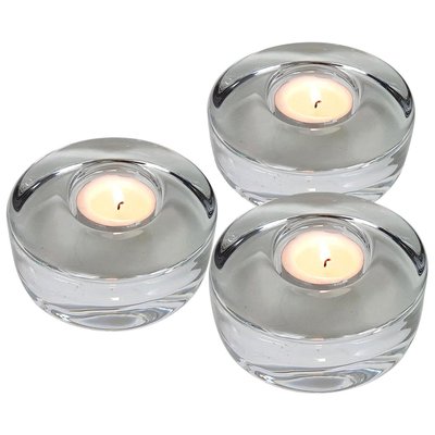 Crystal Glass Votive Candleholders By Kosta Boda For Orrefors 1980s Set Of 3 Bei Pamono Kaufen