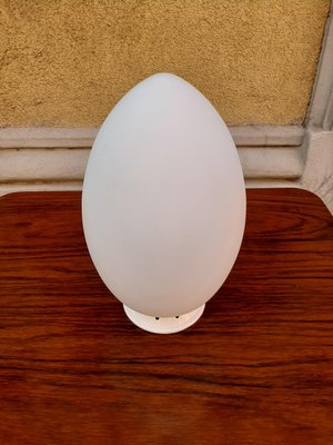 Opal Glass Model Egg Table Lamp By Ben, White Egg Table Lamp
