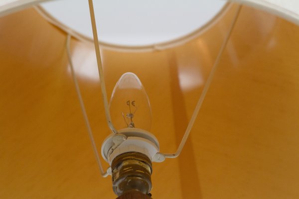 Mid Century Teak Floor Lamp With Copper, Floor Lamp Parts