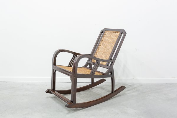 Indian Art Deco Rocking Chair 1940s For Sale At Pamono