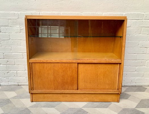 Vintage Glass Cabinet From G Plan For, Vintage Bookcase With Sliding Glass Doors
