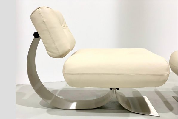Alta Lounge Chair Ottoman By Oscar Niemeyer For Mobilier International 1970s For Sale At Pamono
