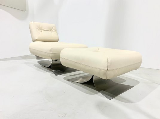 Alta Lounge Chair Ottoman By Oscar Niemeyer For Mobilier International 1970s For Sale At Pamono