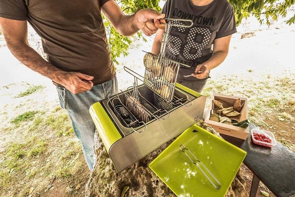 Transportable grills store