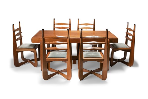 Expressionist Modern Oak Dining Room, Modern Oak Dining Room Set