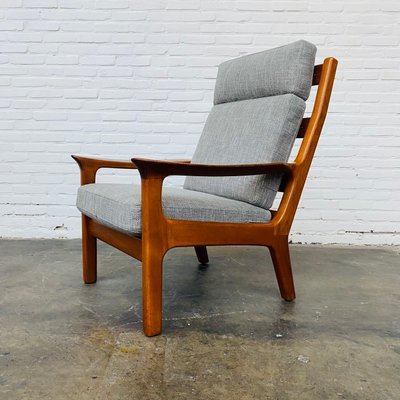 Mid Century Danish Teak High Back Lounge Chair By Juul Kristensen For Jk Denmark 1960s For Sale At Pamono