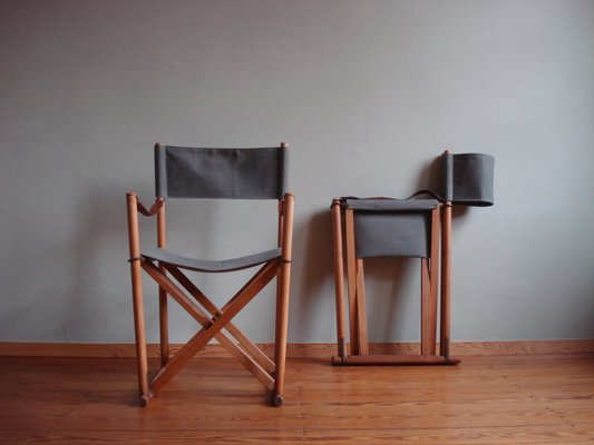 Leather Safari Folding Chairs, Leather Safari Camp Chairs