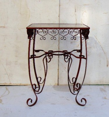 Mid Century Wrought Iron Coffee Table For Sale At Pamono
