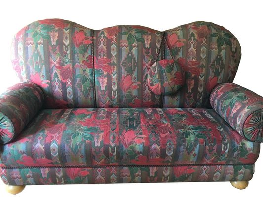 Antique Handmade Sofa With Foldable Side Elements For Sale At Pamono