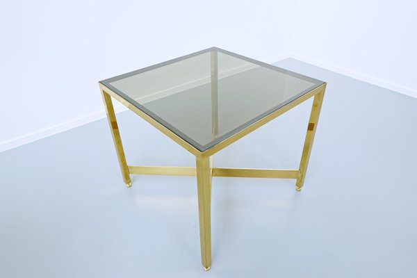 Italian Brass Side Tables With Glass Top 1970s Set Of 2 For At Pamono - Glass Top Side Tables Italian Brass Side Tables With Glass Top 1970s Set Of 2 For At Pamono - Glass Top Side Tables
