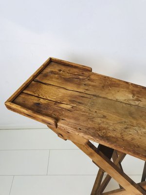 Antique Rustic Solid Wood Folding Ironing Board, 1900s for sale at