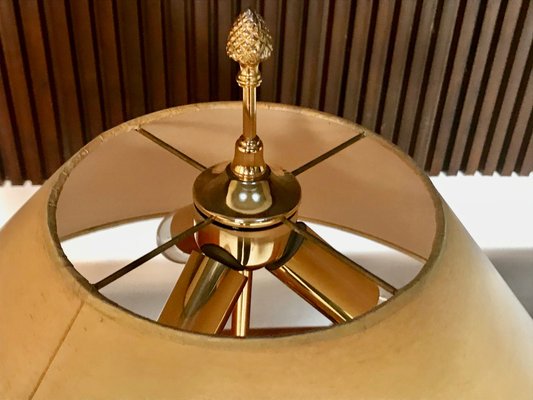 Brass Metal Pineapple Leaf Table Lamp, Large Round Copper Metal Wire Wall Mirror 63cm X