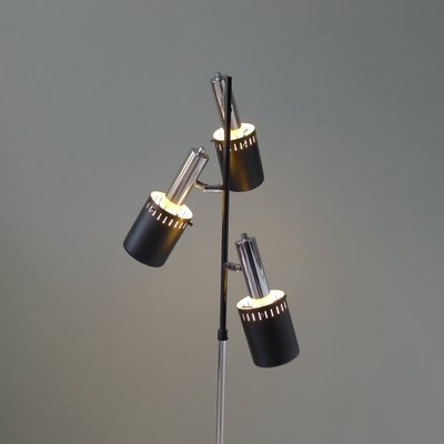 Mid Century Modern Floor Lamp With Movable Cylindrical Shades In Chrome Black 1960s For At Pamono Mid Century Modern Floor Lamp With, Mid Century Modern Floor Lamp Shades