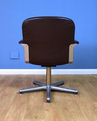Mid Century Danish Brown Leather Metal Swivel Office Desk Chair For Sale At Pamono Teen desk & computer chairs. pamono