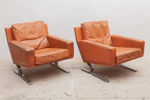 Mid Century Modern Cognac Leather Club Chairs 1960s Set Of 2 For Sale At Pamono The most common cognac chair material is leather. mid century modern cognac leather club chairs 1960s set of 2