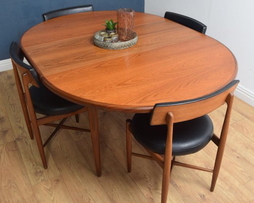 Teak Round Dining Table Chairs Set By V B Wilkins For G Plan 1960s Of 5 Bei Pamono Kaufen Teak Round Dining Table Chairs Set By, Round Dining Table And Chairs For 8