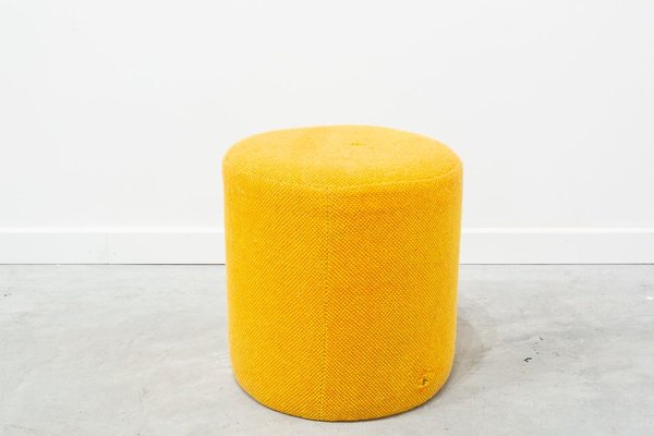 Mustard yellow pouf ottoman top