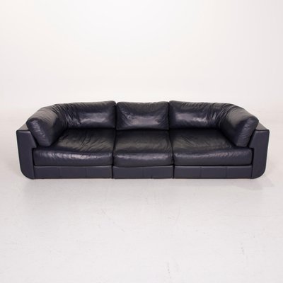 blue leather largo 3 seat sofa from boconcept