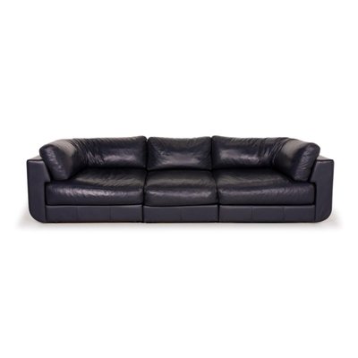 blue leather largo 3 seat sofa from boconcept