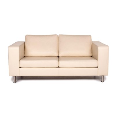cream leather 2 seat sofa from boconcept