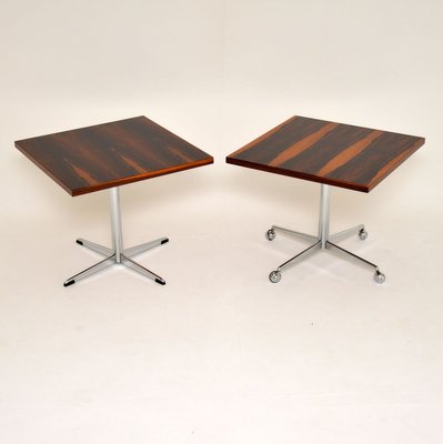 Vintage Rosewood Chrome Coffee Or Side Table By Howard Keith 1960s For Sale At Pamono