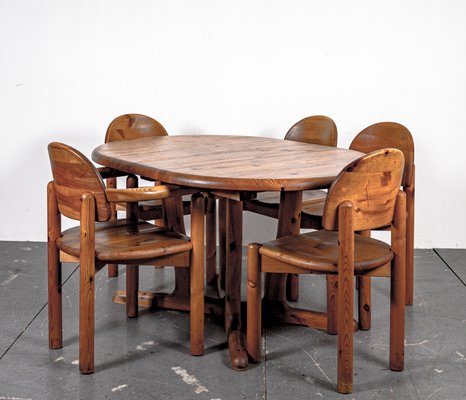 Danish Dining Table Chairs Set By, Dining Table And Chair Set For 6